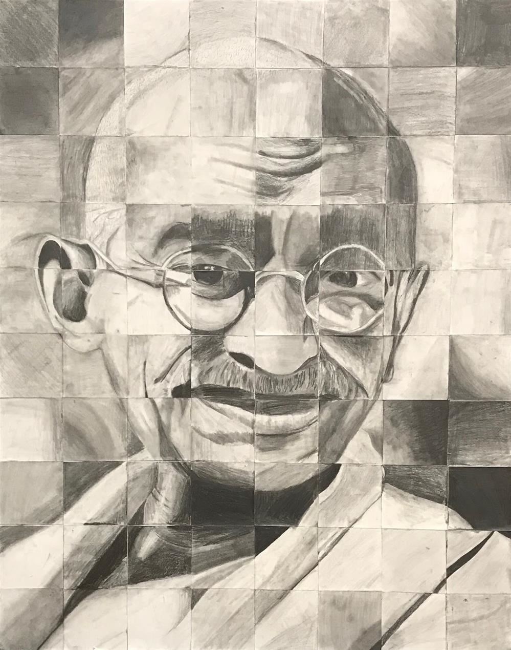 Mahatma Gandhi Drawing 