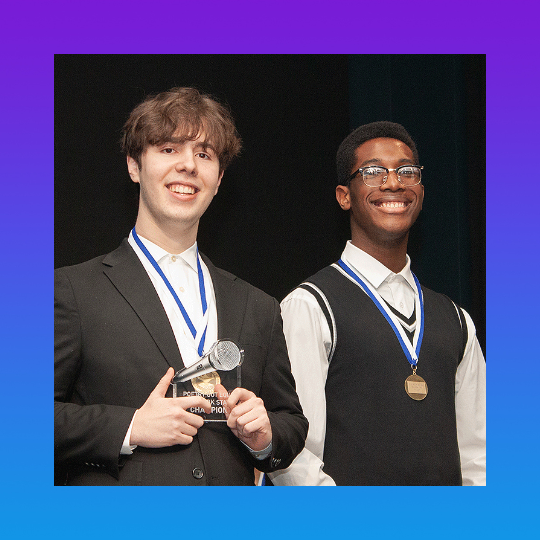  Congratulations, Poetry Out Loud Champions!